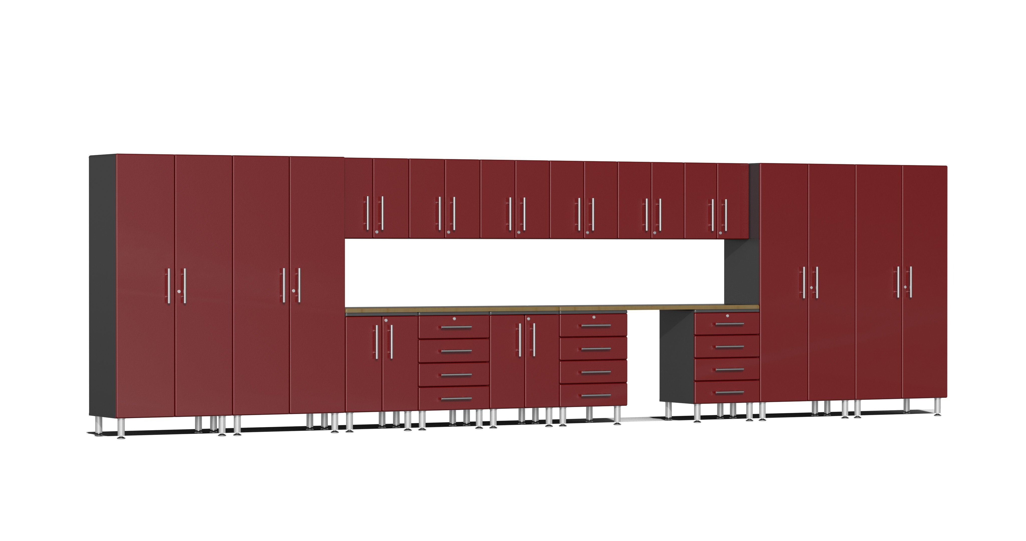 Ulti-MATE Garage 2.0 Series 17-Piece Super-System - UG22172R (Receive a FREE GearTrack with  5-Hooks - GAGP42GBEY) image 1