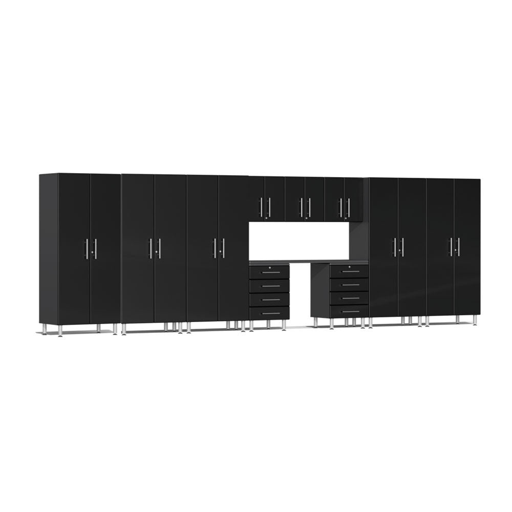 Ulti-MATE Garage 2.0 Series Black Metallic 11 Piece Kit with Workstation image 1