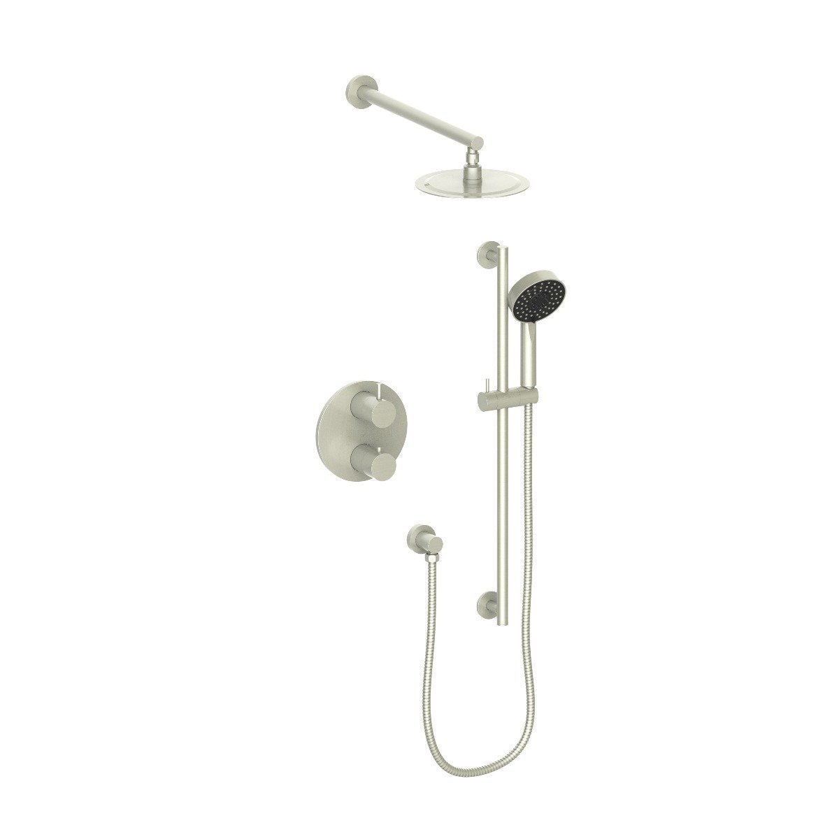 ZLINE Emerald Bay Thermostatic Shower System in Brushed Nickel (EMBY-SHS-T2-BN) image 1