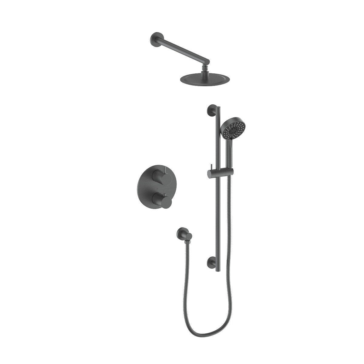 ZLINE Emerald Bay Thermostatic Shower System in Gun Metal (EMBY-SHS-T2-GM) image 1