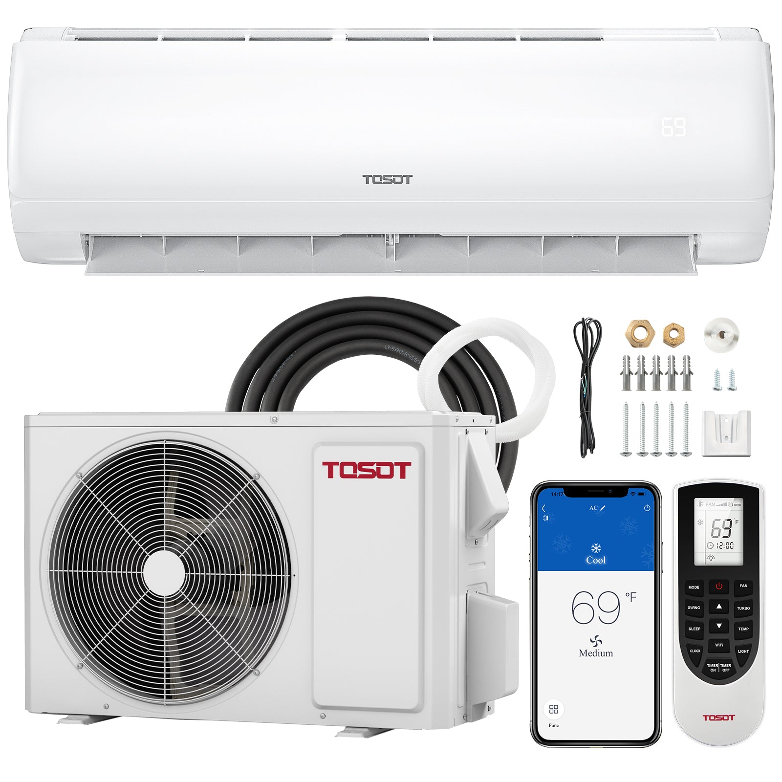 TOSOT - 18,000 BTU Mini-Split Heat Pump Air Conditioner-230V image 1