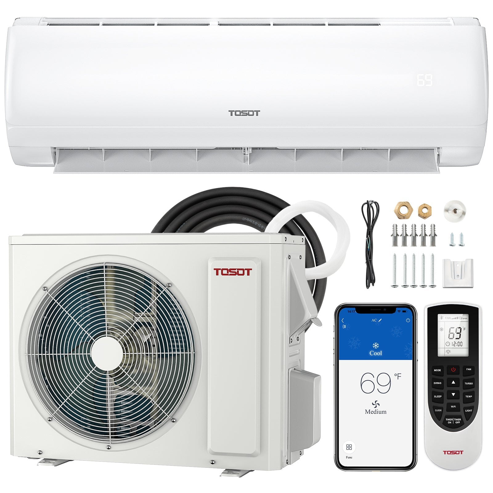 TOSOT - 12,000 BTU  Mini-Split Heat Pump Air Conditioner-120V image 1