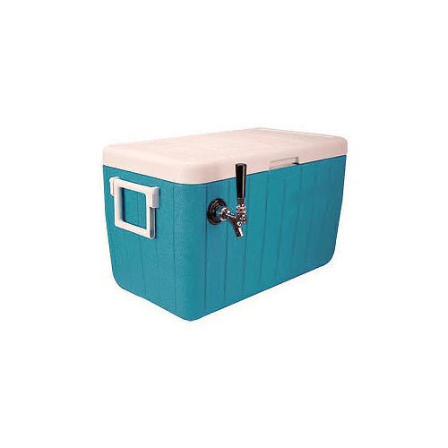 120' SS Coil Single Faucet Draft Beer Jockey Box - Stainless Steel Contact image 1