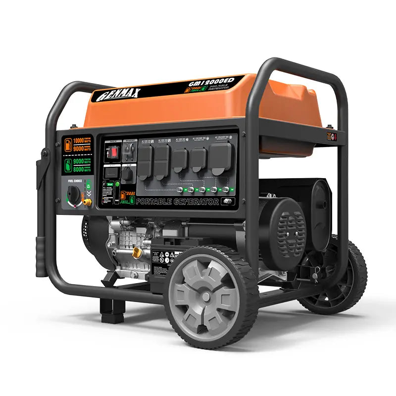 Genmax GM12000ED Dual Fuel Portable Generator 12000 Watt Gas or Propane Powered image 1