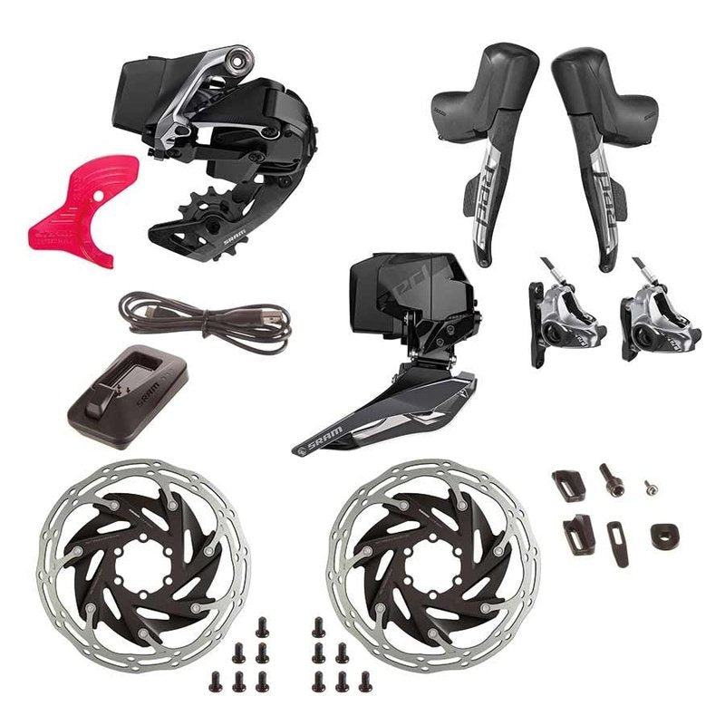 SRAM Red eTap AXS HRD Build Kit 2x Hydraulic Disc Flat Mount 2 piece Kit image 1