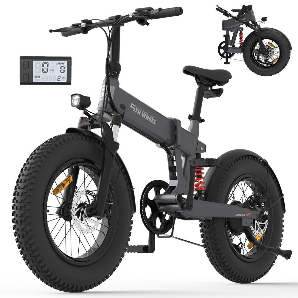 5th Wheel Thunder 1FT Fat Tire Electric Bike for Adults - Peak 1000W Motor image 1