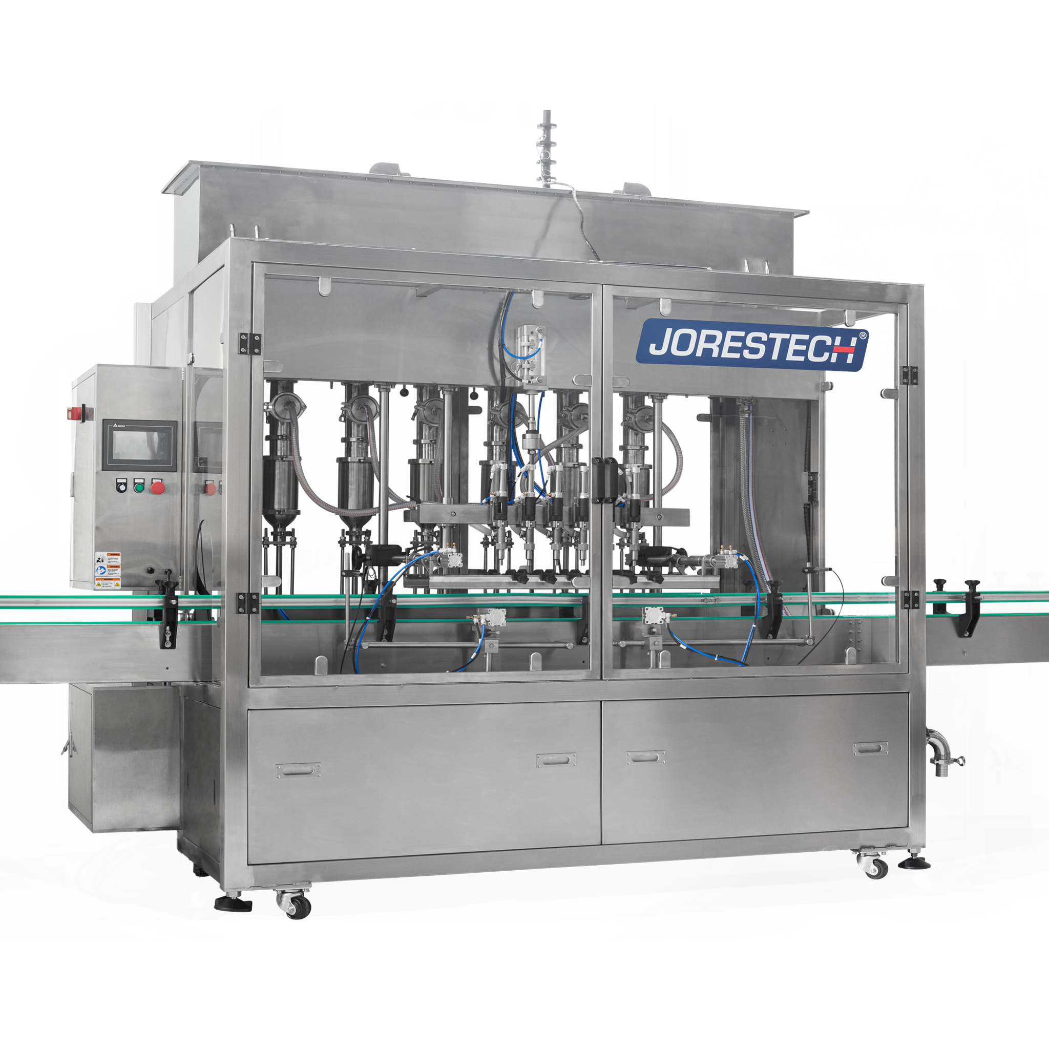6 Head Inline Piston Filling System with Conveyor – 1000ml image 1