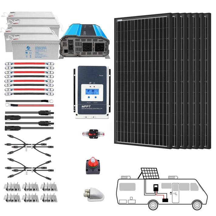 Acopower 100W mono
RV System
Gel Battery 800ah3kw 600w image 1