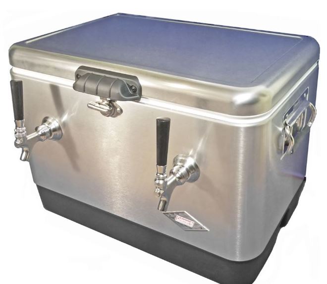 70' All SS304 Contact Double Faucet Stainless Jockey Box image 1