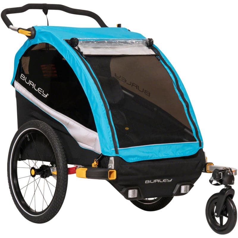 Burley D'Lite X Child Trailer- Double, Aqua image 1