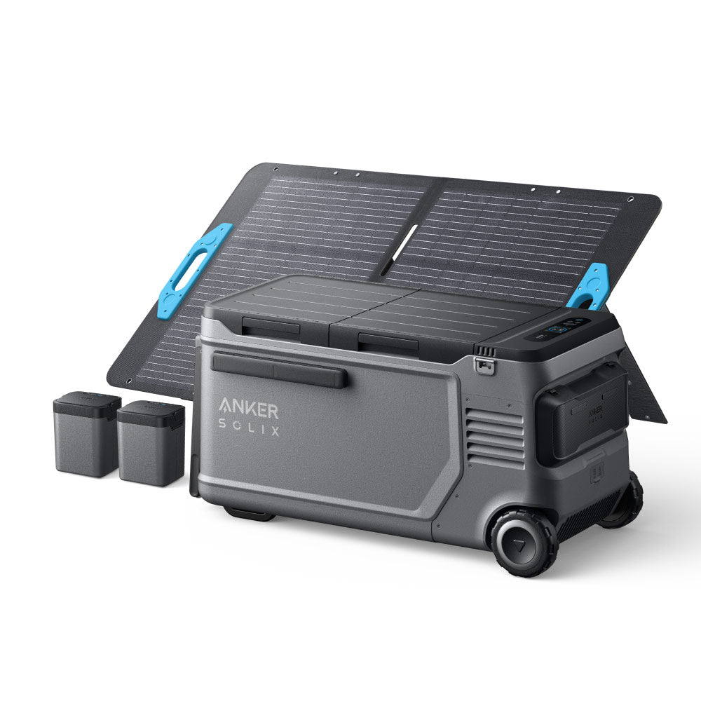 Anker SOLIX EverFrost 2 58L Electric Cooler + 2* 288Wh Batteries +100W Solar Panel image 1