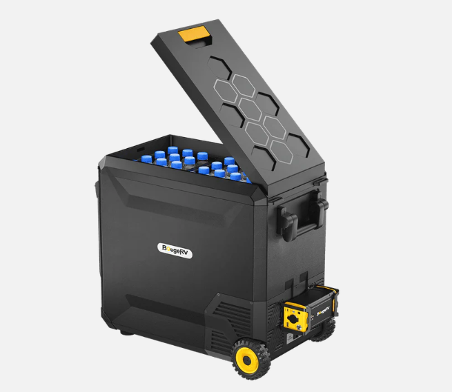 BougeRV ASPEN 50 PRO 53QT Dual Zone 12V Portable Refrigerator with 220Wh Battery image 1