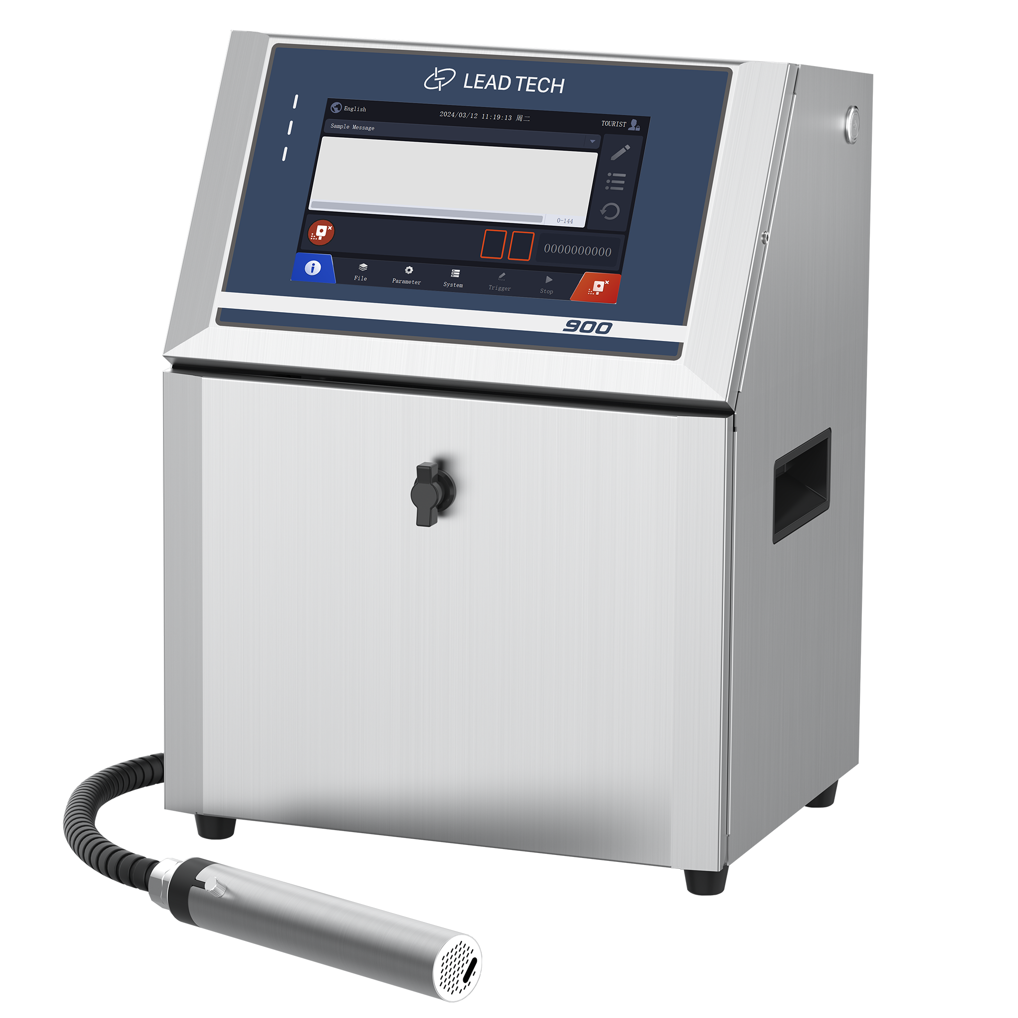 Continuous Inkjet Printer - LEAD TECH image 1