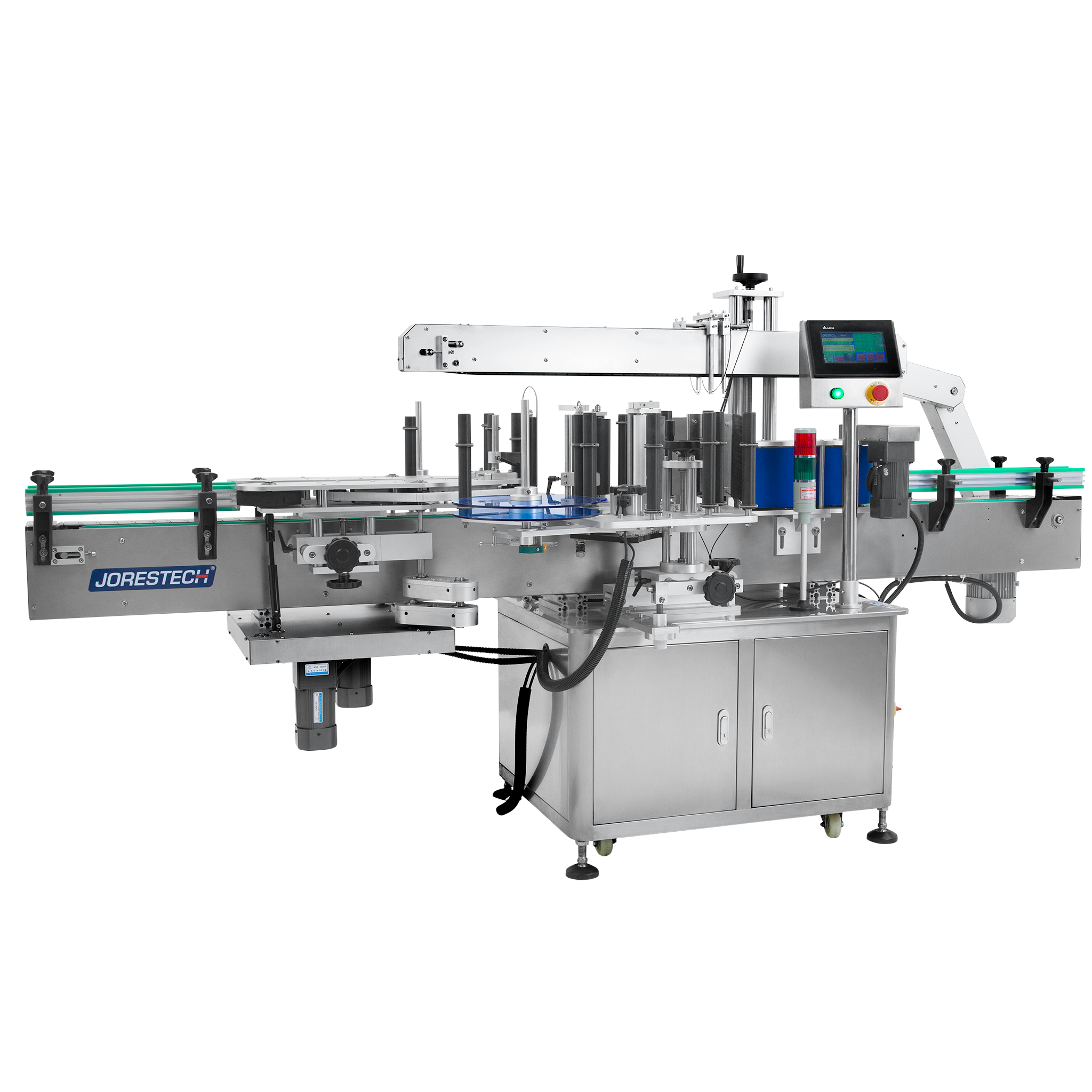 Dual Automatic Label Applicator for Round and Flat Containers image 1