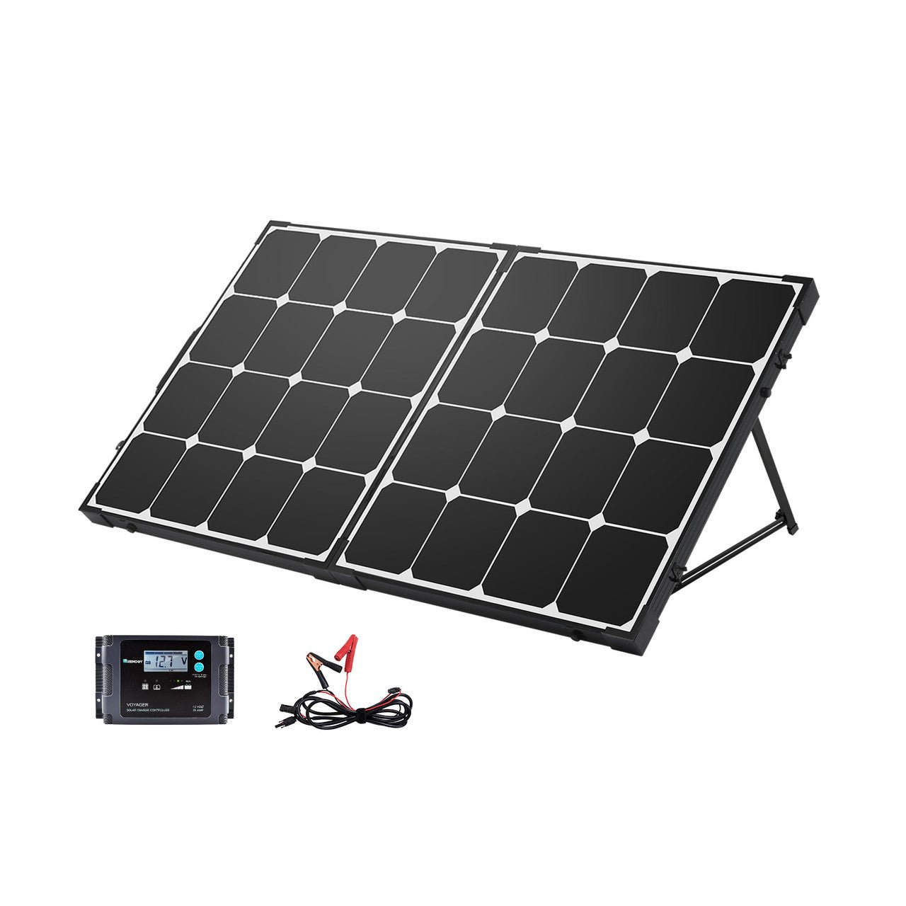 100 Watt Eclipse Monocrystalline Solar Suitcase w/ Controller image 1