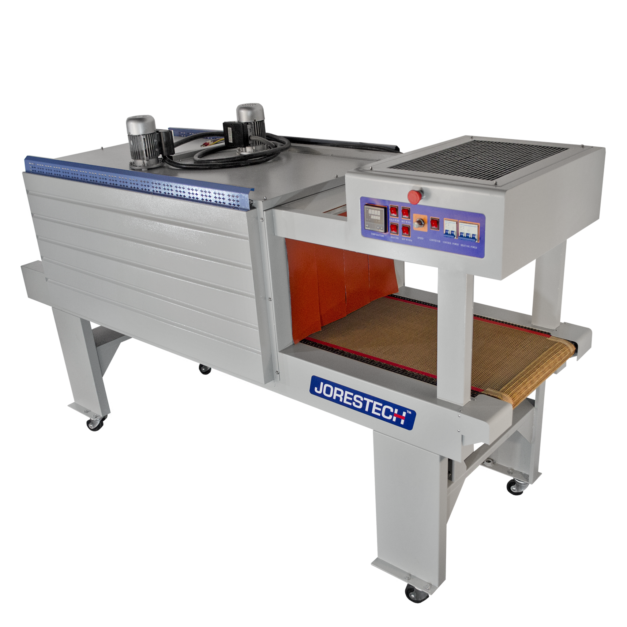 Shrink Wrapping Heat Tunnel with Mesh Conveyor and Cooling Fans - 15