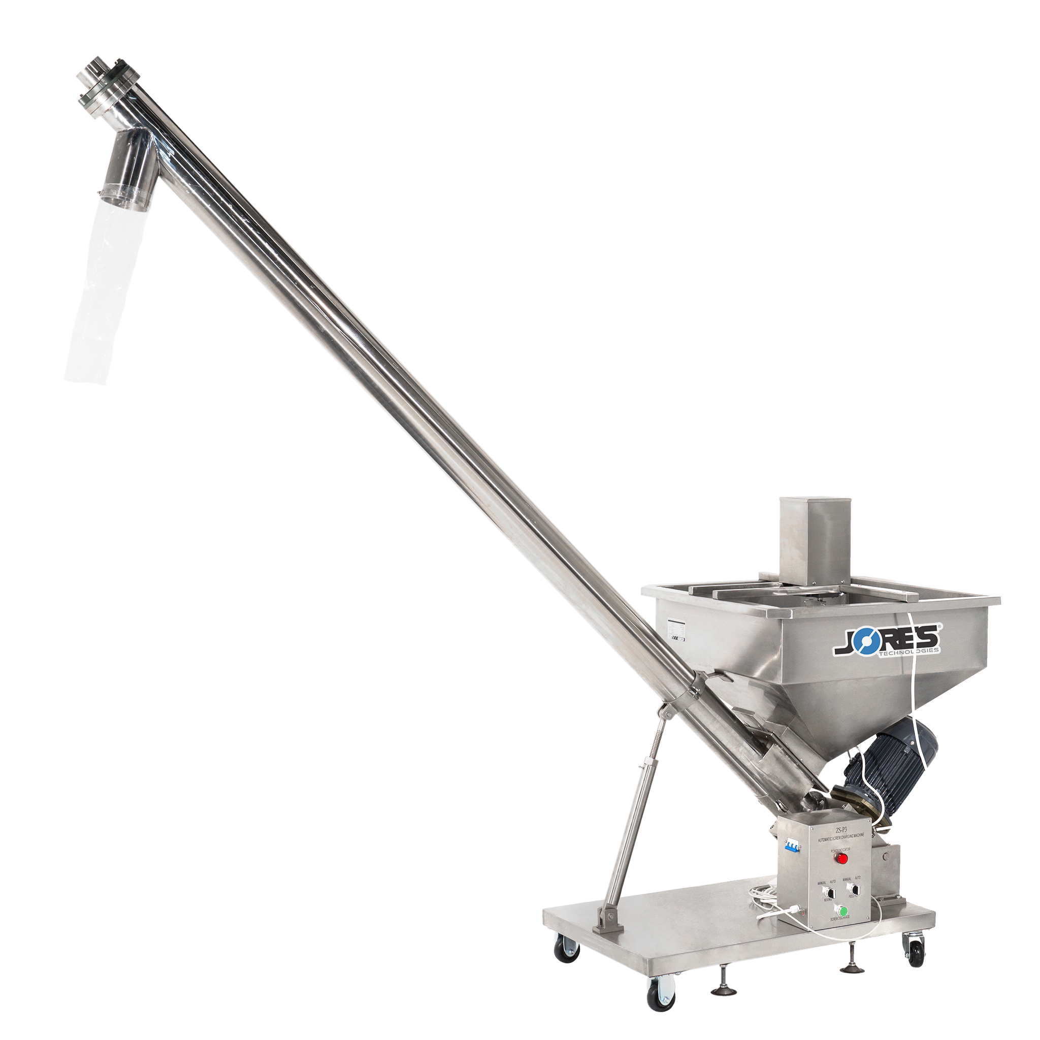 Stainless Steel Powder Screw Elevator with Agitator image 1