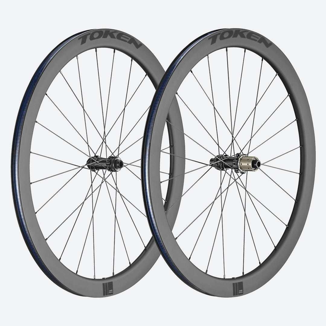 Token C45D 45mm Carbon Clincher Road Racing Disc Brake 700c Wheelset image 1