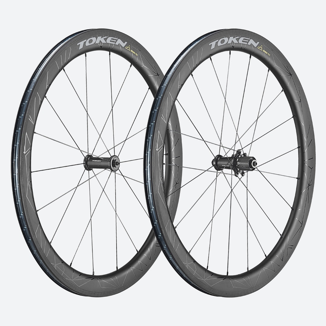 Token Konax Pro Disc 52mm Carbon Tubeless Road Racing 700c Wheelset image 1