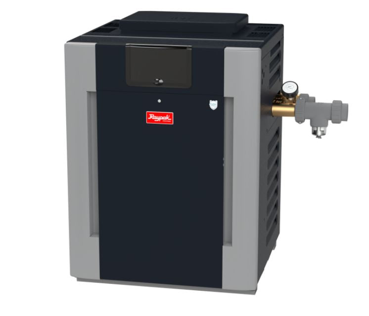 Raypak 337K BTU Low NOx ASME Natural Gas Commercial Pool Heater (B-R337A-EN-X) image 1