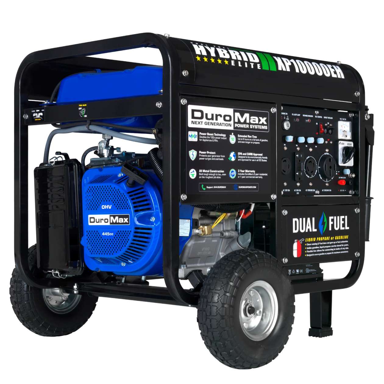 REFURB DuroMax XP10000EH 10,000 Watt Dual Fuel Hybird Generator (Grade A) image 1