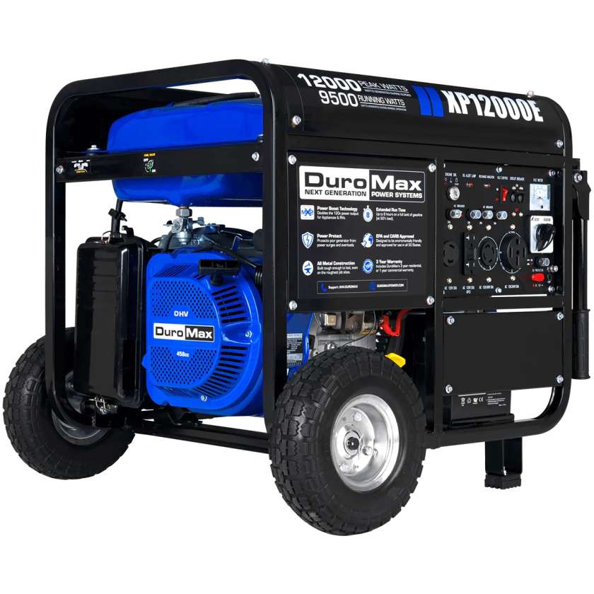 REFURB DuroMax XP12000E 12,000 Watt Gasoline Generator (Grade A) image 1