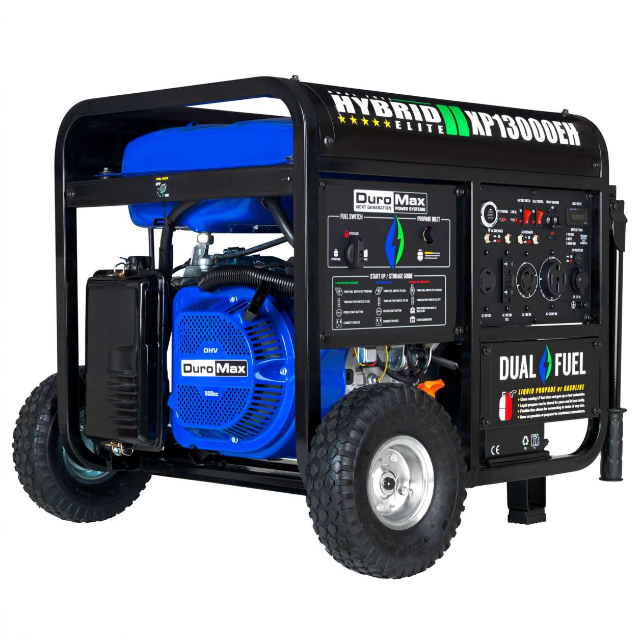 REFURB DuroMax XP13000EH 13,000 Watt Dual Fuel Hybrid Generator (Grade A) image 1
