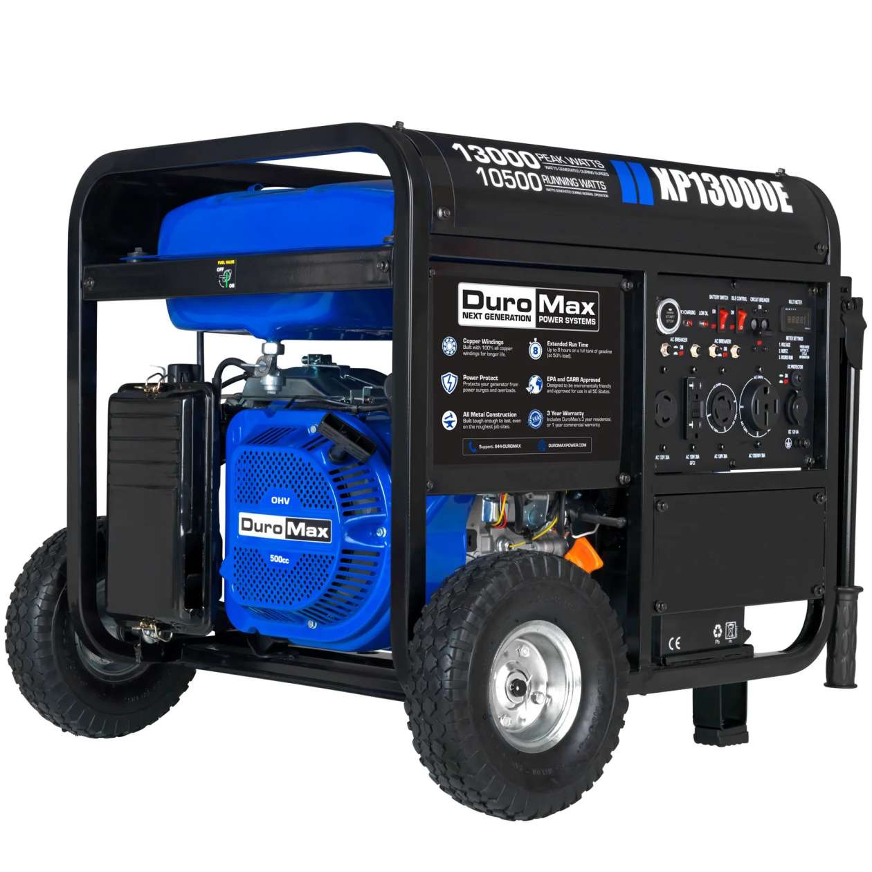 REFURB DuroMax XP13000E 13,000 Watt Gasoline Generator (Grade A) image 1