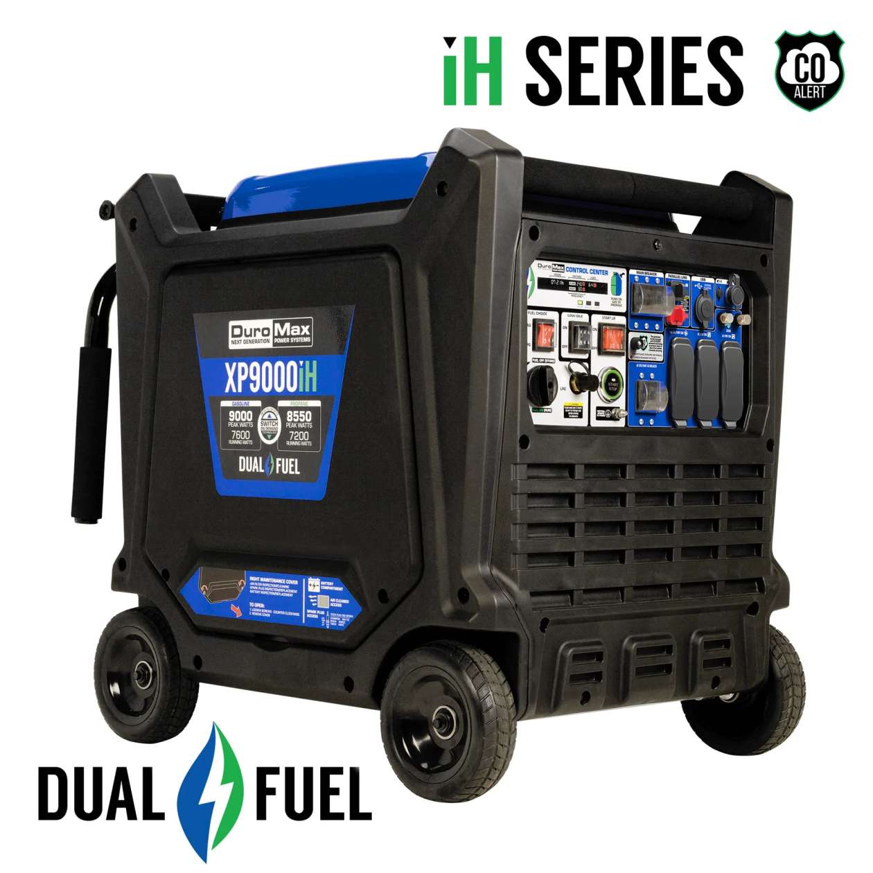 REFURB DuroMax XP9000iH Generator Inverter 9,000 Peak Watts Dual Fuel Electric Start (Grade A) image 1