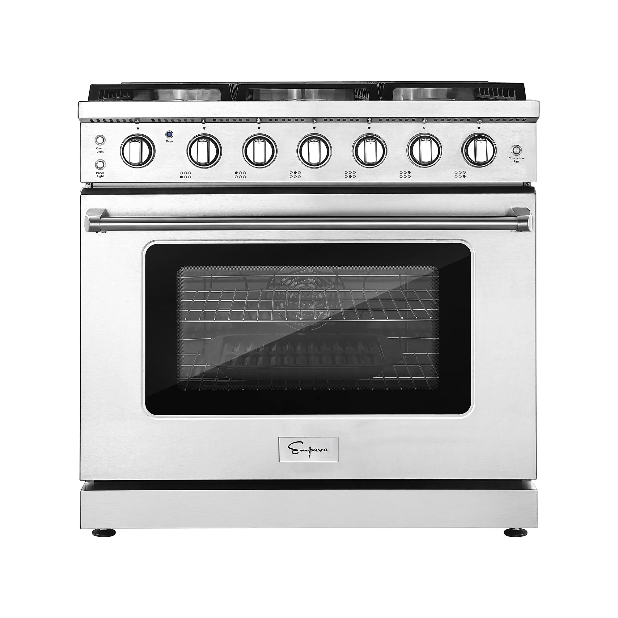 Empava 36 in. Pro-Style Slide-in Single Oven Gas Range 36GR11 image 1