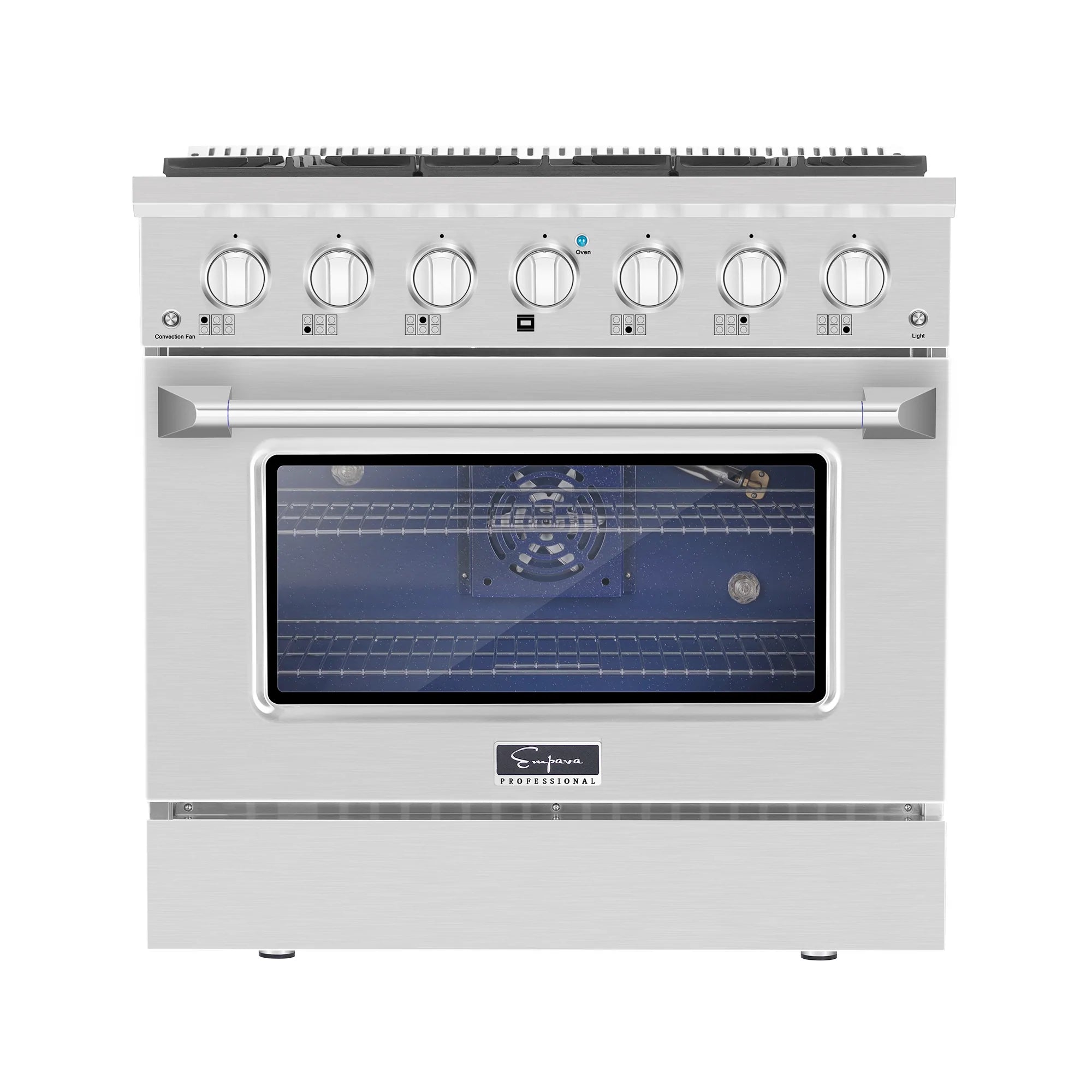Empava 36 In. Pro-Style Slide-In Single Oven Gas Range 36GR08 image 1