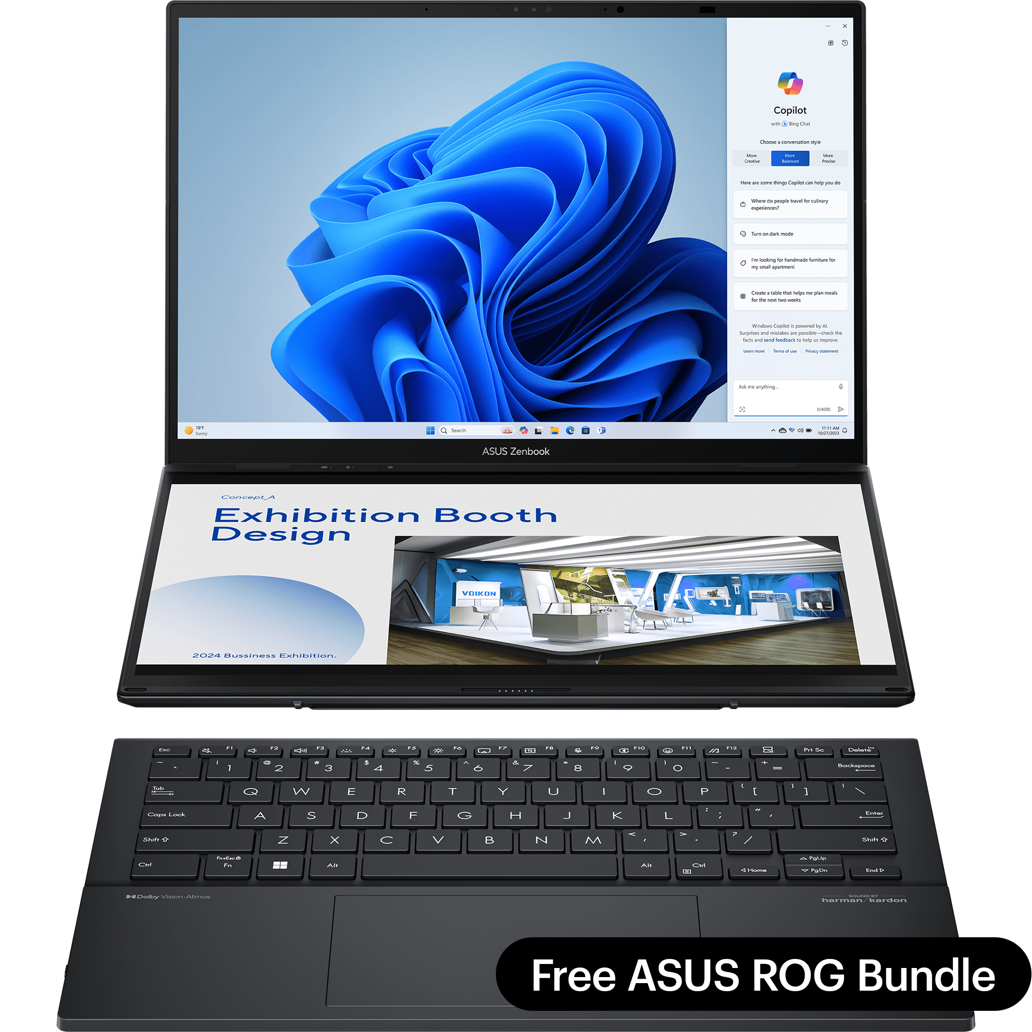 ASUS Zenbook Duo UX8406MA-DS76T Dual-Touchscreen Laptop image 1