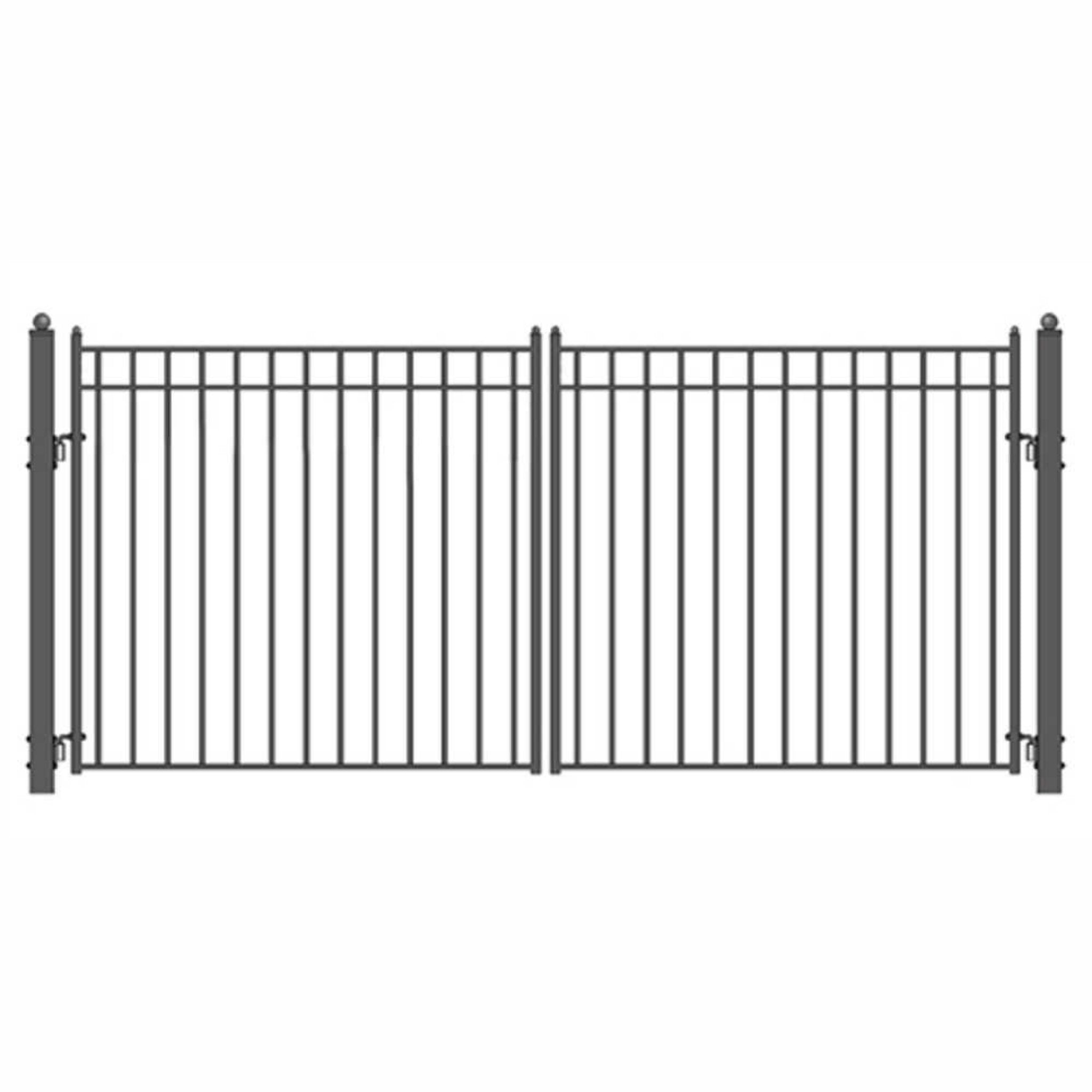 [12-18FT] Aleko Madrid Style Premium Steel Dual Swing Driveway Gate [DGMADD-AP] (SAK38546) image 1