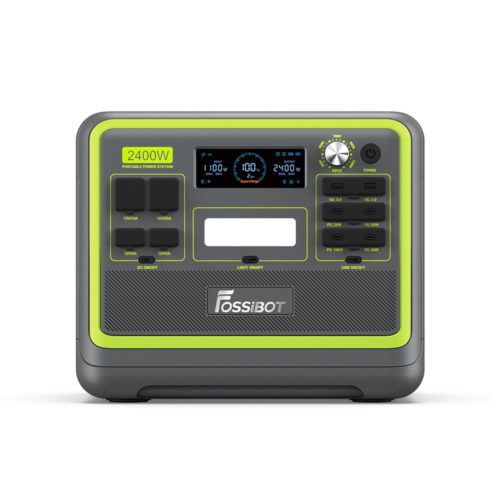 Fossibot F2400 Portable Power Station With Ultra-Fast Charging & Quiet Operation, 2400W (SAK22841) image 1