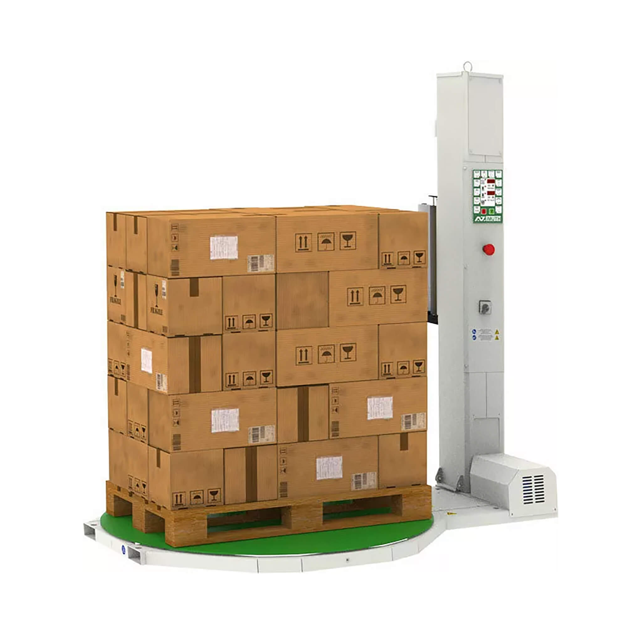 Heavy Duty Commercial Pallet Carousel Shrink Wrapping Skid Turntable Machine (SAK62410) image 1