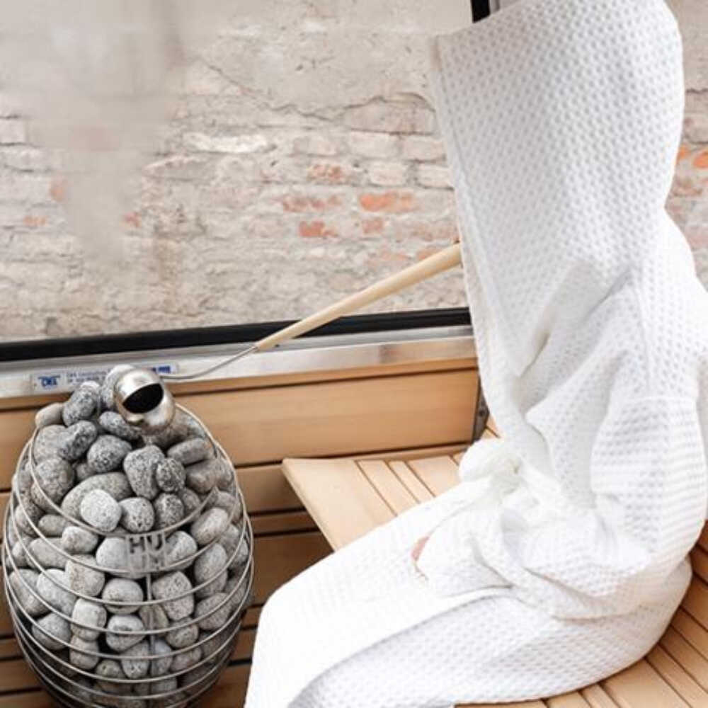 Huum Drop 240V SGS Listed Wall Mount Sauna Heater With UKU Digital Controller & Sauna Stones (SAK43120) image 11