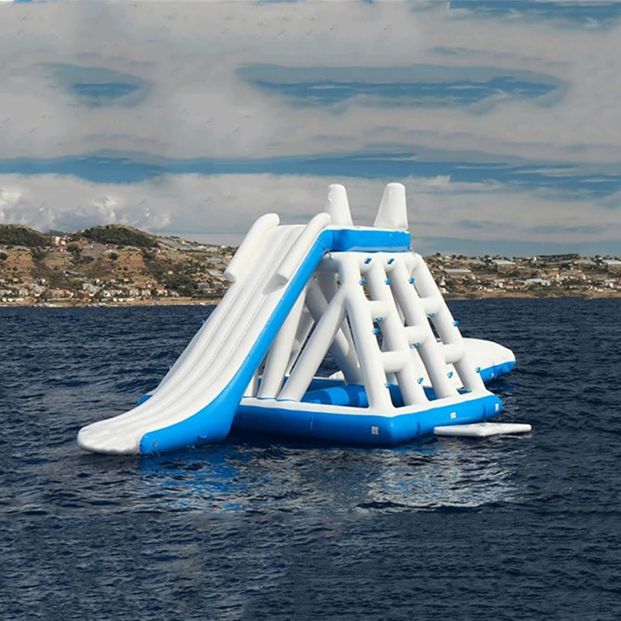 Large Inflatable Climbing Iceberg With Pump For Water Parks And Private Piers (SAK98301) image 1