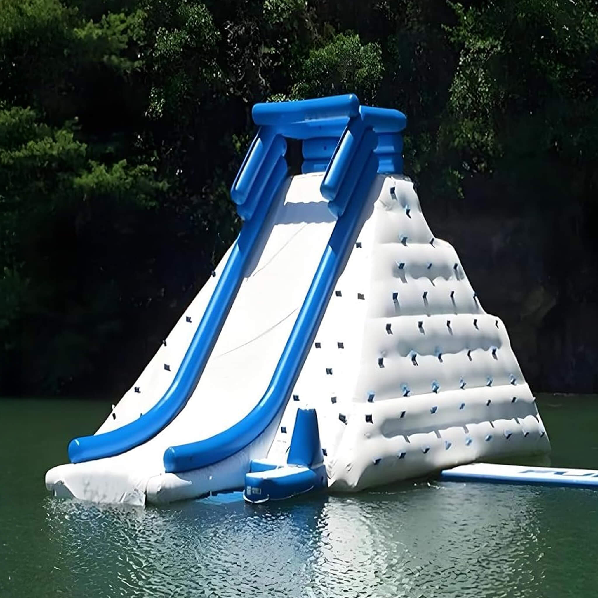 Large Inflatable Climbing Iceberg With Water Slide And Air Pump (SAK58371) image 1