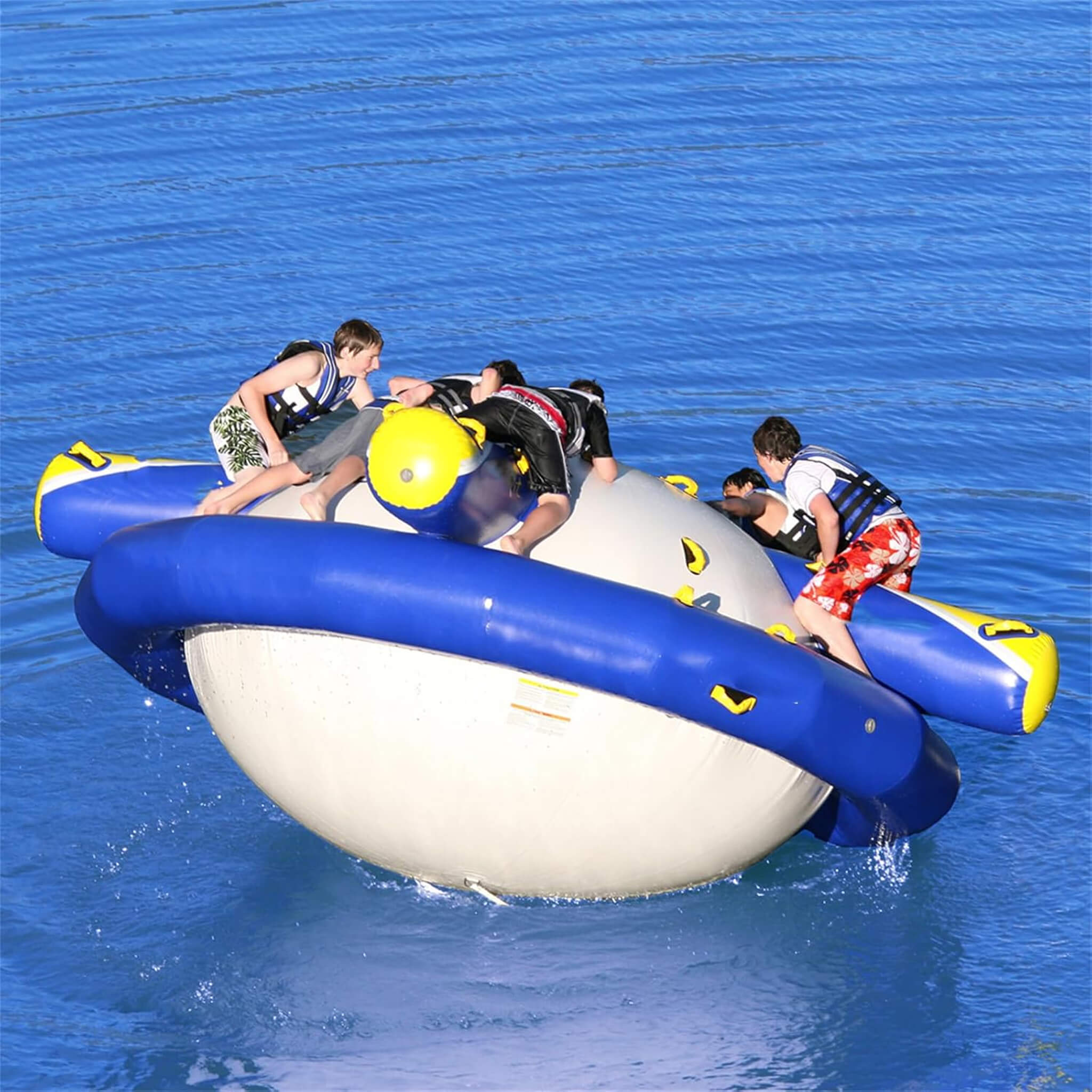Large Inflatable Water Floating Gyro With Air Pump For Pools, Lakes And Rivers (SAK16741) image 1