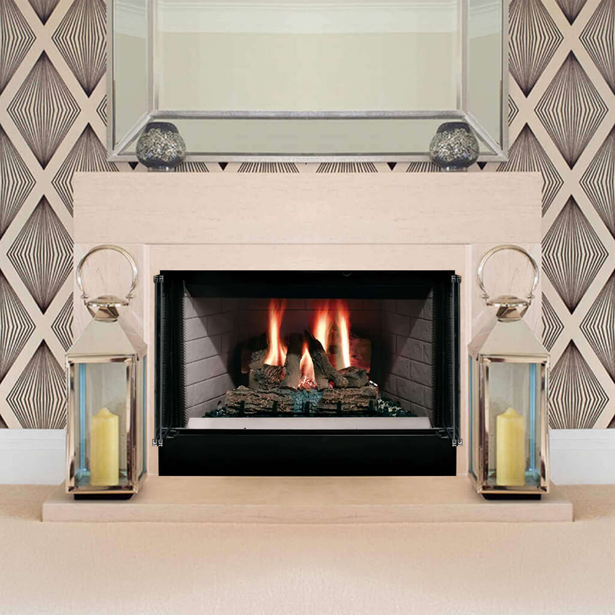 Majestic Sovereign 42" Black Wood Burning Fireplace [SA42R/C] (SAK59347) image 1
