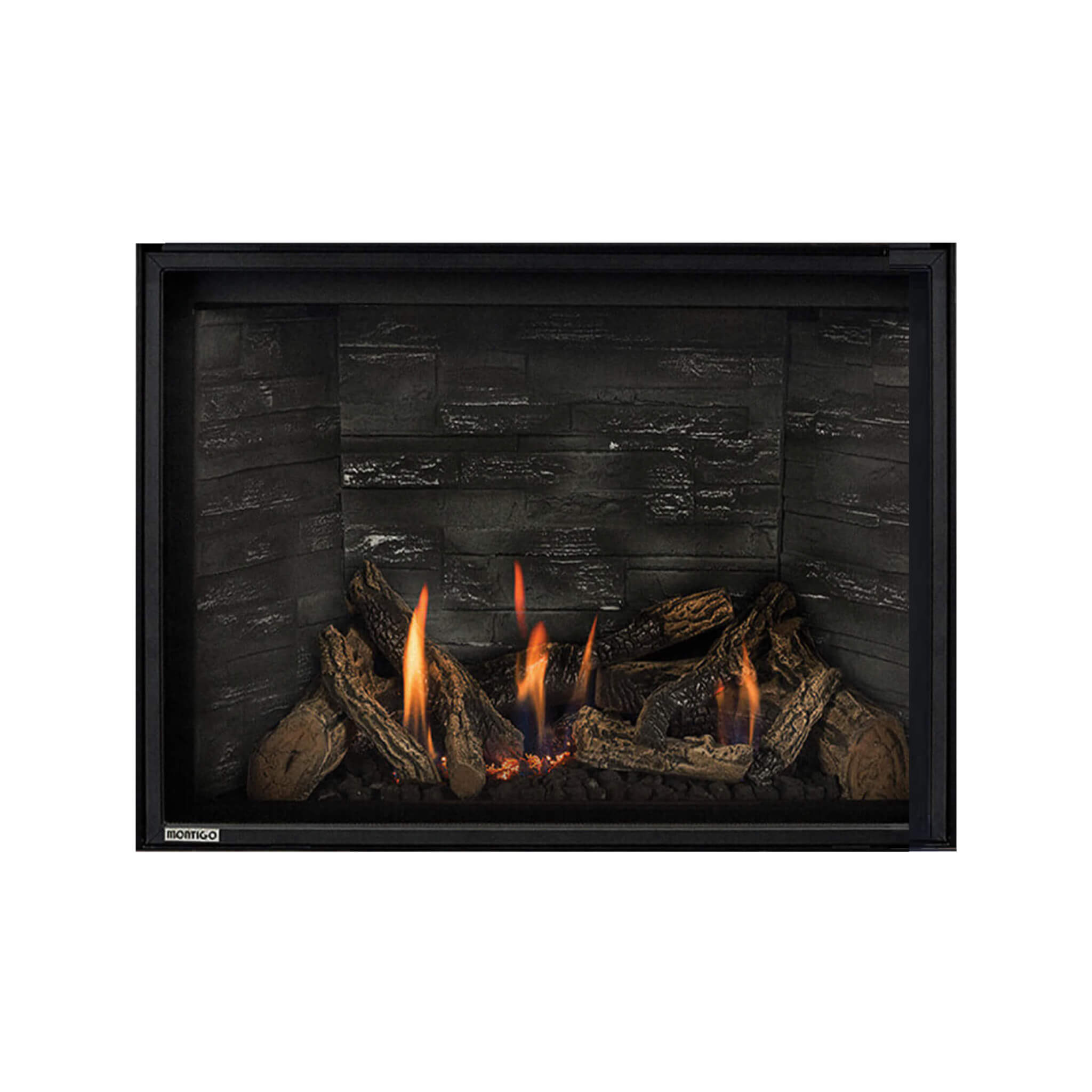 Montigo DelRay Square Full Load Direct Vent Natural Gas Fireplace With Battery Backup [DRSQ34/38/42NI-2] (SAK15983) image 1