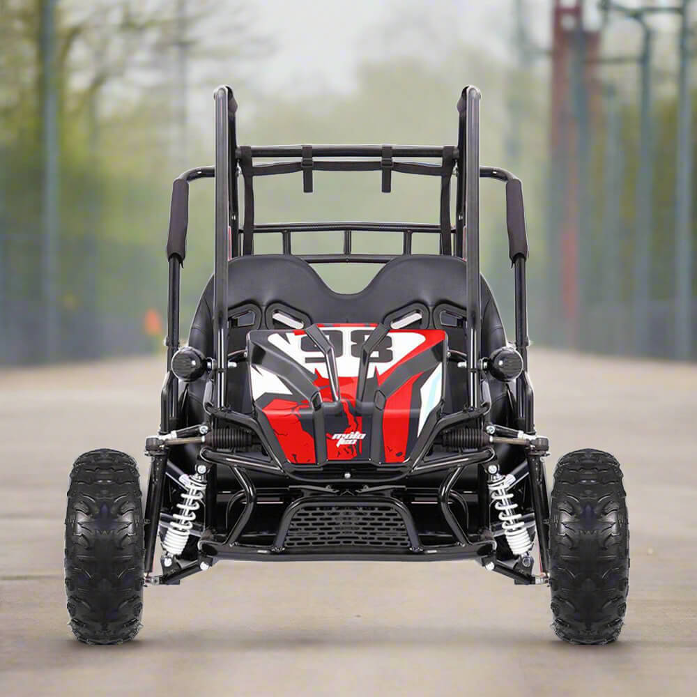 MotoTec Mud XL Red 60V/20AH Electric Full Suspension Go Kart, 2000W (SAK96351) image 1