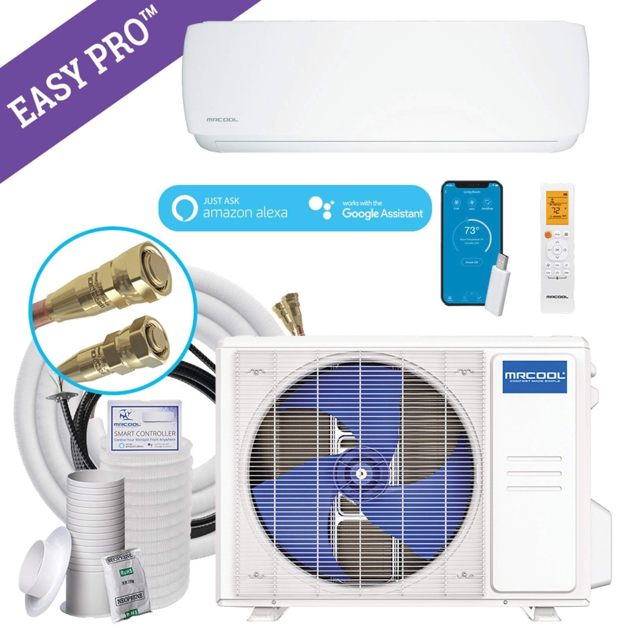 MrCool DIY Easy Pro 5th Gen 24K BTU 230V 18.9 SEER2 Ductless Mini-Split AC & Heat Pump System  [MVP-18-HP-MUAH-230-25] (SAK24942) image 1