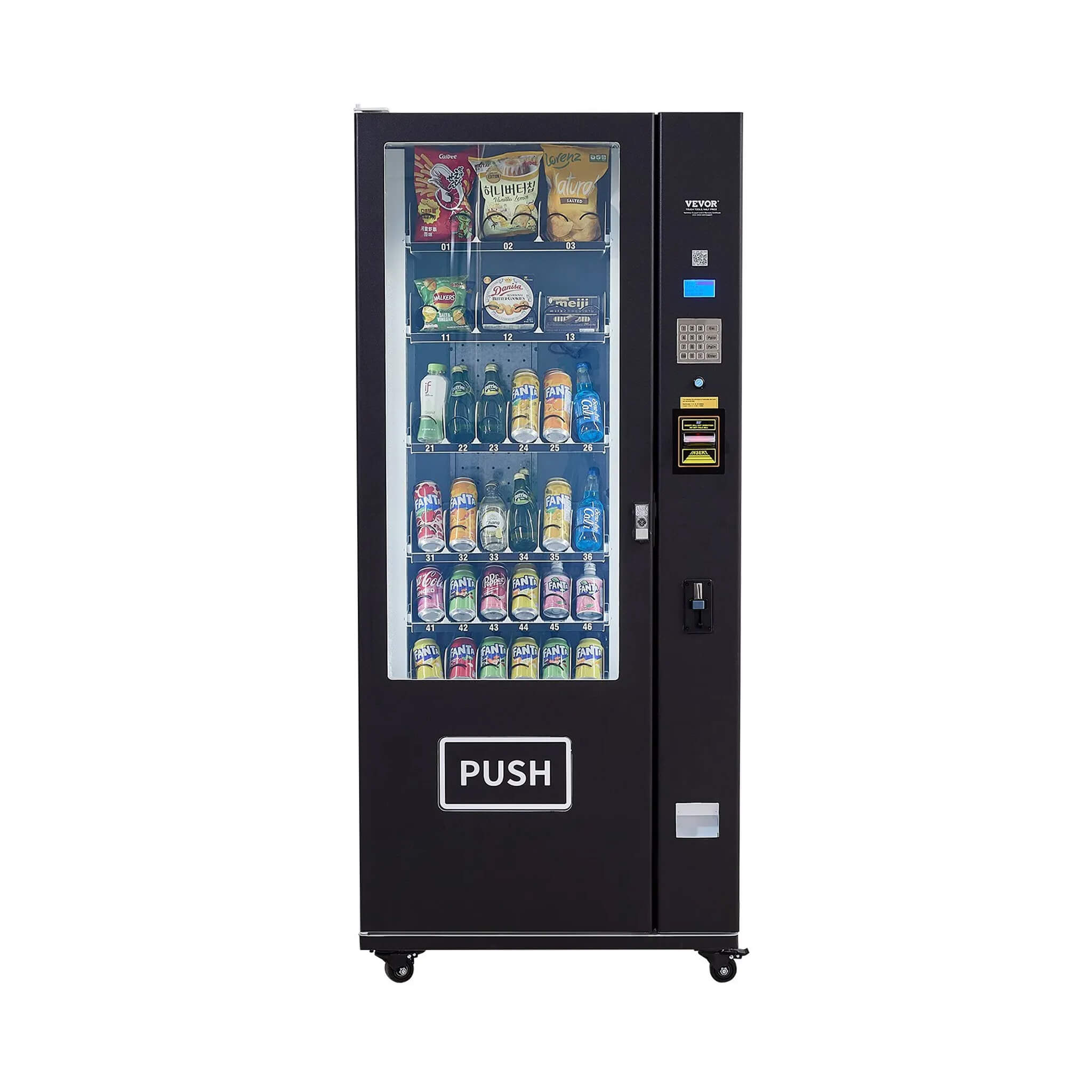 Premium 36-Slot Combo Vending Machine With ICT Bill And Coin Acceptor (SAK31832) image 1