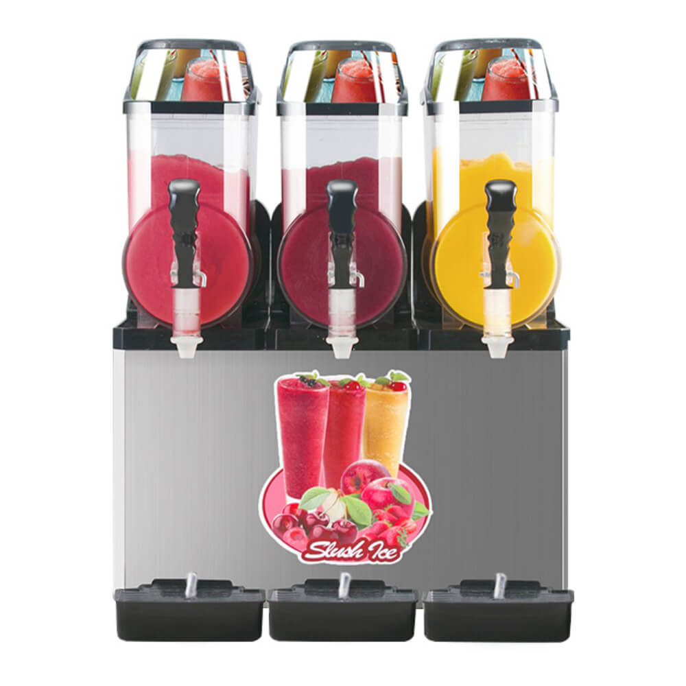 Premium Commercial Stainless Steel Slushy Machine With Triple Tank Advance Cooling, 45L (SAK52258) image 1
