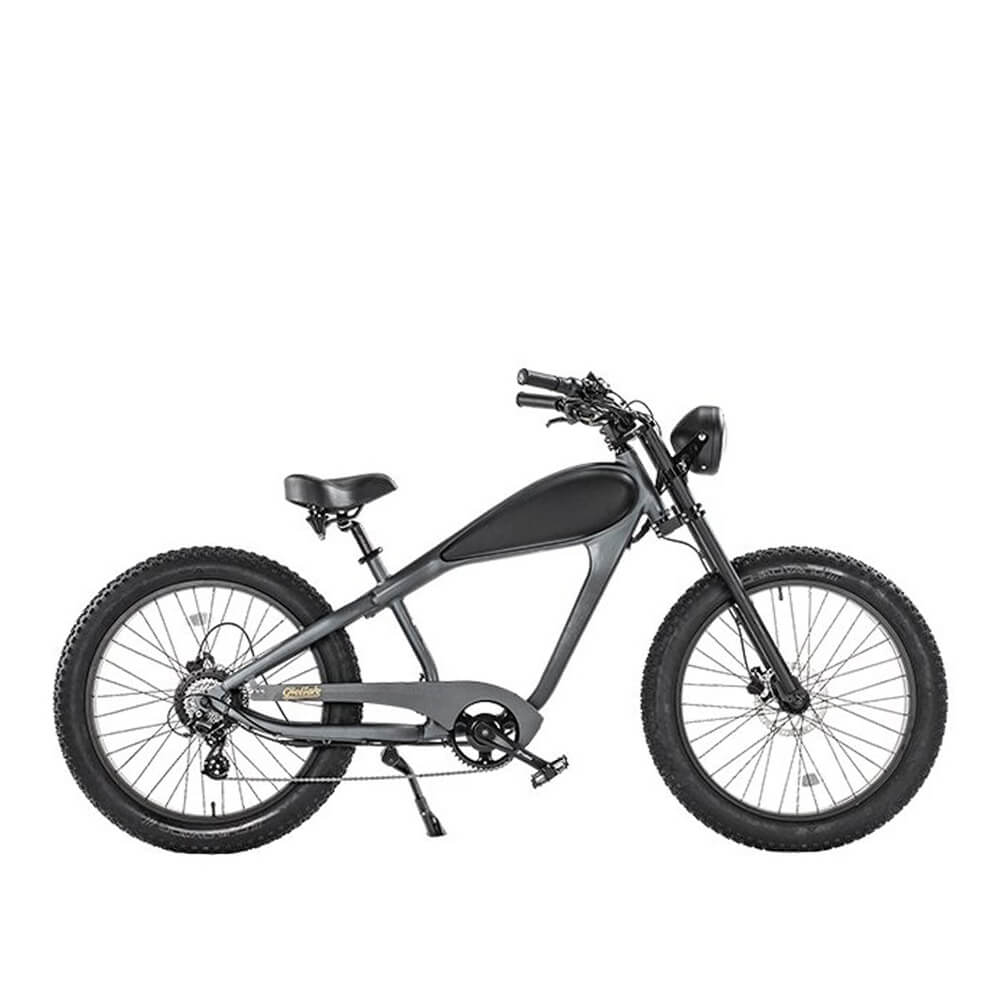 Revi Bikes Cheetah Cafe Racer Fat Tire All Terrain Ebike, 26