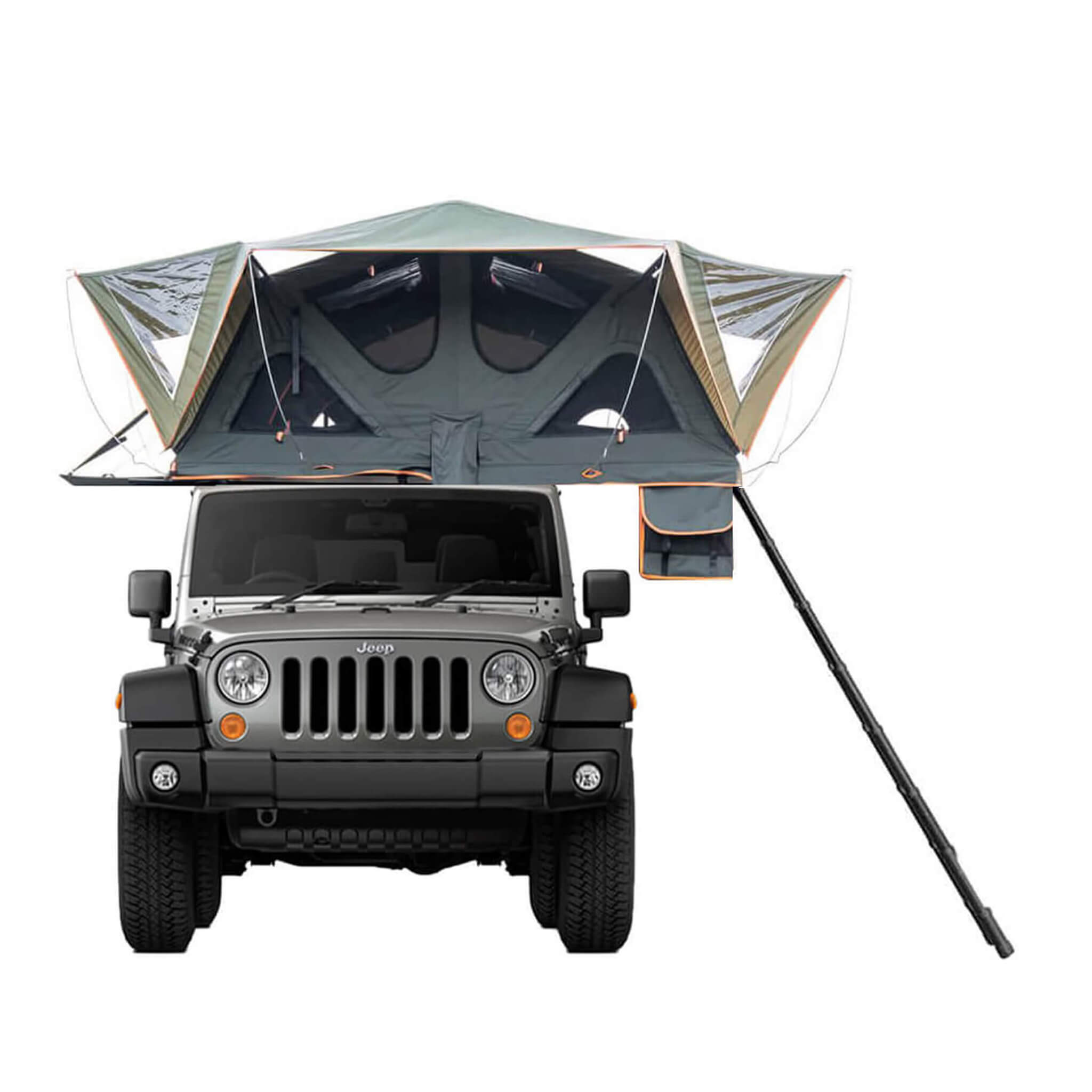 Naturnest Andromeda Green Soft Shell Rooftop Tent With Large Panoramic Skylight & YKK Doors (SAK50612) image 1