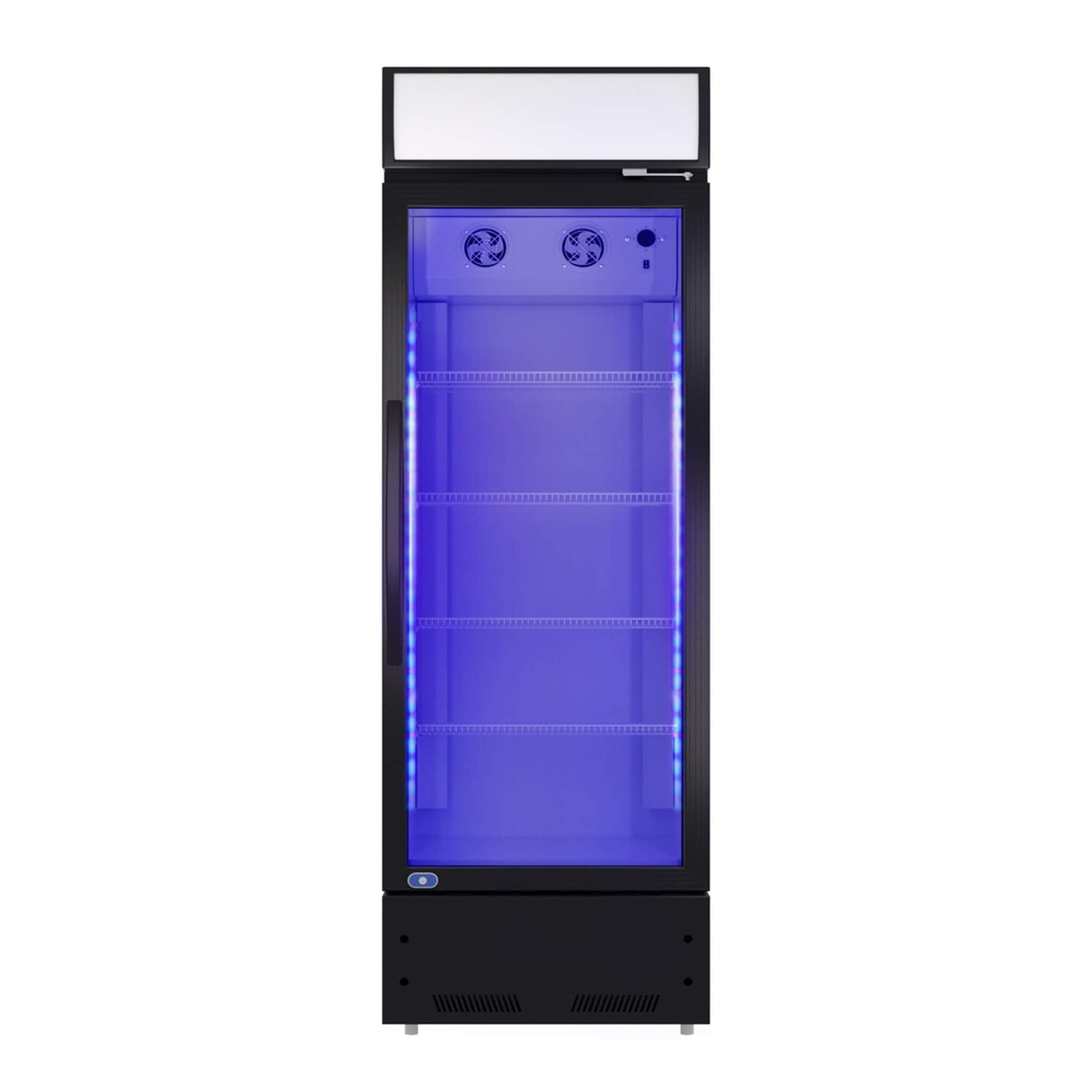 Heavy Duty Industrial Glass Door Beverage Merchandiser Refrigerator Cooler, 11 Cu.Ft (SAK04571) image 1