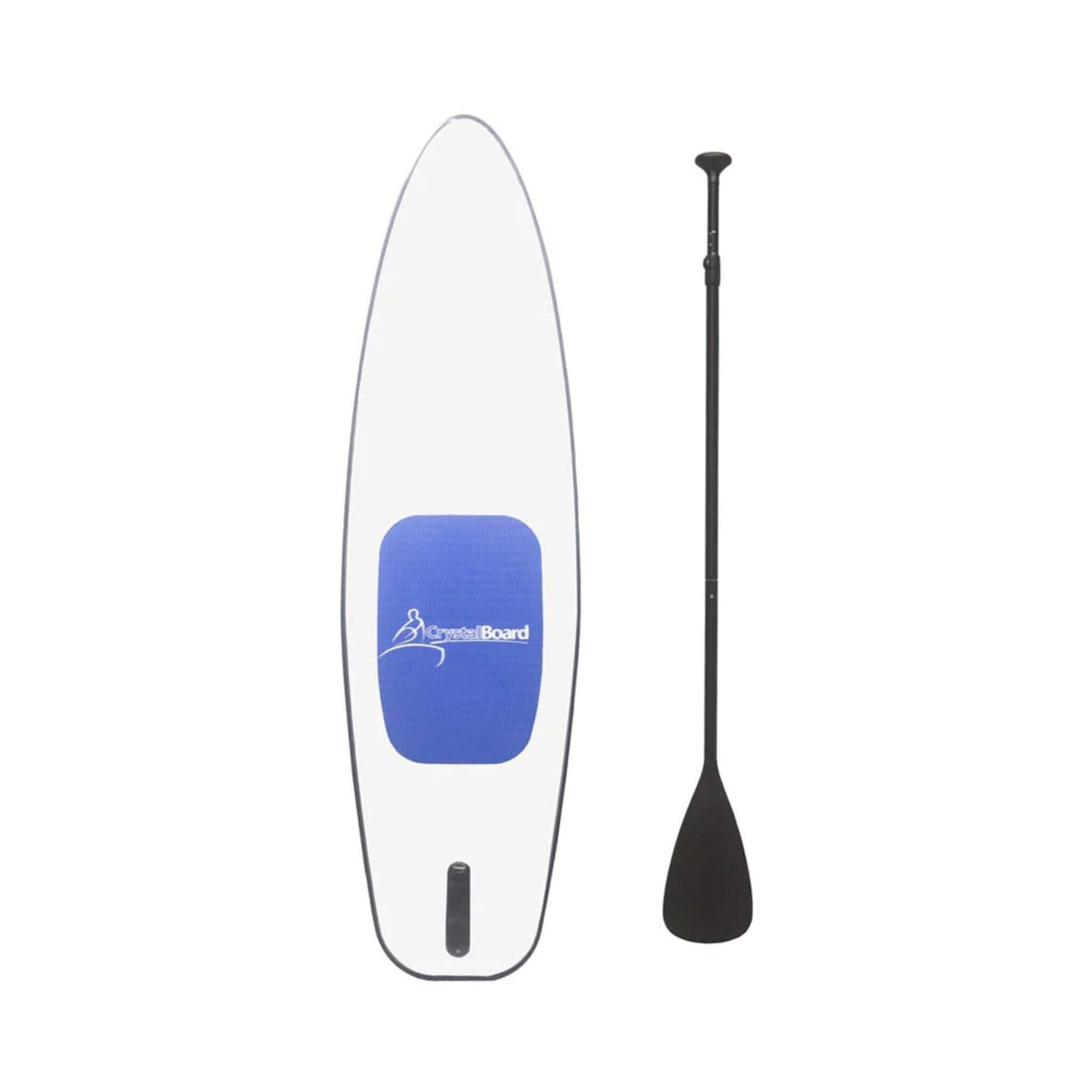 Crystal Kayak Premium 1-Person Outdoor Clear Transparent SUP With Paddle, 11FT (SAK37248) image 1