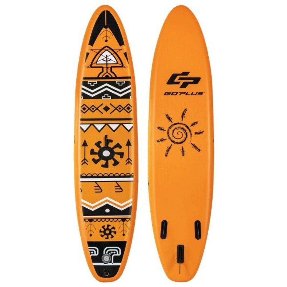 GoPlus Inflatable Stand Up Surfboard Paddle Board W/ SUP Aluminum Paddle, 10.5FT image 1